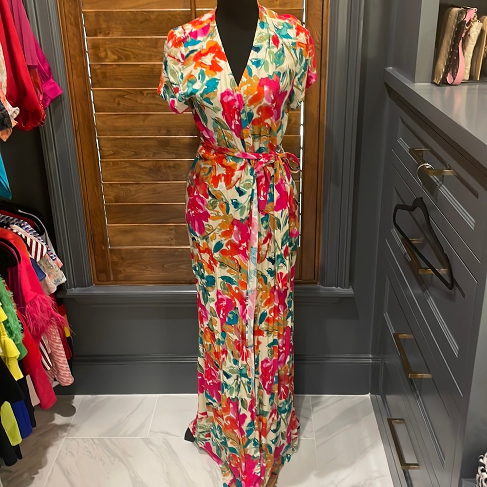 Vici floral full-length dress